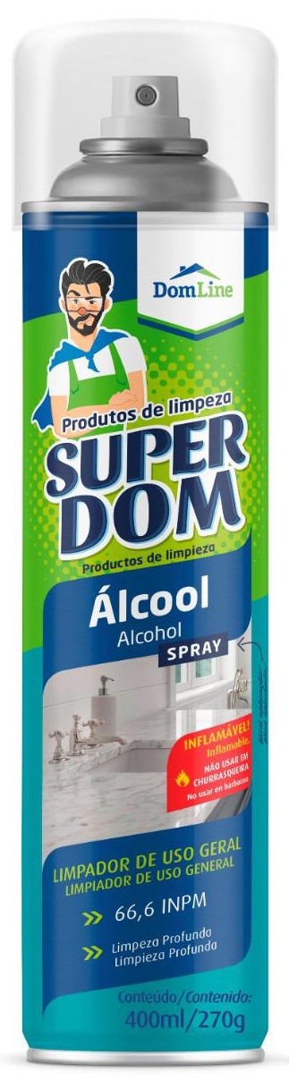 Álcool Aerossol Super Dom