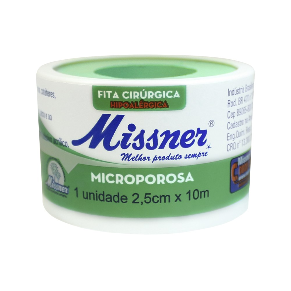 Fita Microporosa 2,5cm x 10m Missner