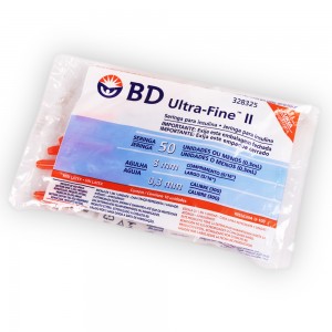 Seringa para Insulina BD Ultra-Fine 8 mm x 0,3 mm 0,5mL com 10 Und.